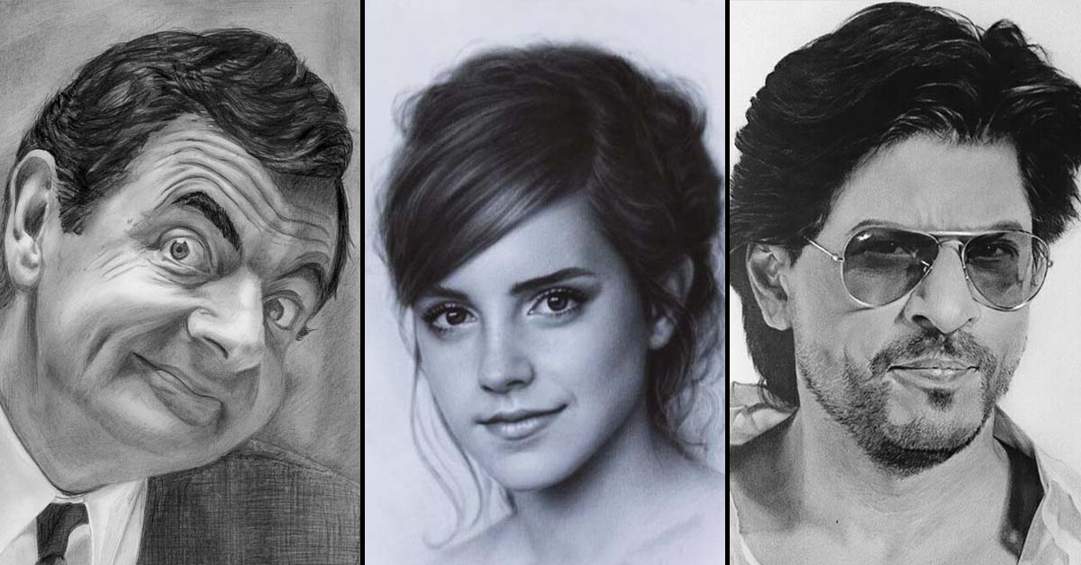 sketches of famous personalities which are miraculously life-like