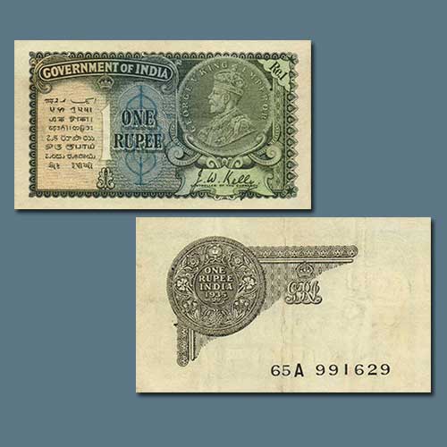second-one-rupee-note-of-king-george-v