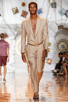 Versace, Menswear, Spring Summer, 2015, Fashion Show in Milan jumpsuit