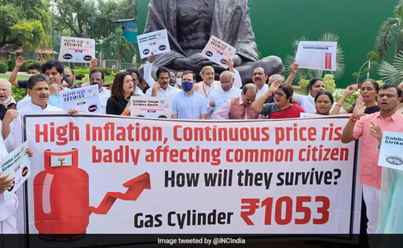 protest against price rise in india 