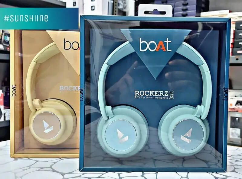 boAt Rockerz 450 Bluetooth On-Ear Headphones